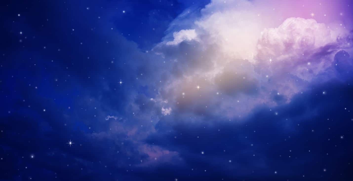 Night sky with stars.